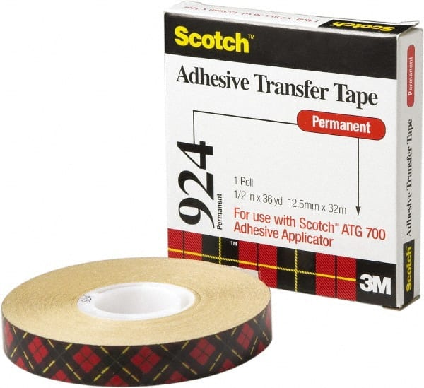 Adhesive Transfer Tape: 3/4" Wide, 60 yd