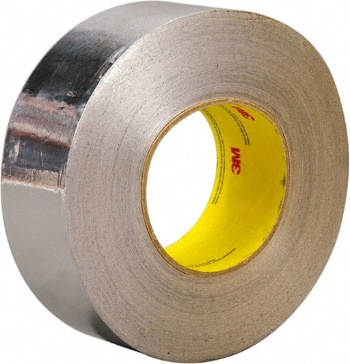 Silver Aluminum Foil Tape: 3" Wide, 3.25 mil Thick