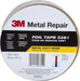 Silver Aluminum Foil Tape: 50 yd Long, 2" Wide, 2.7 mil Thick