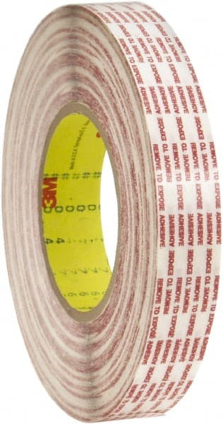 Polyethylene Film Tape: 1" Wide, 60 yd Long, 6 mil Thick, Rubber Adhesive