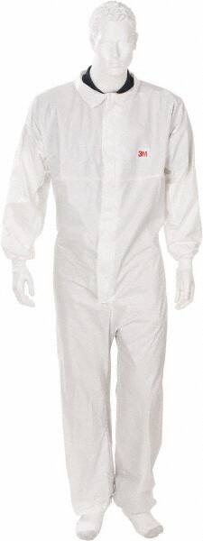 Disposable Coveralls: Size 2X-Large, 10.38 oz, SMS, Zipper Closure