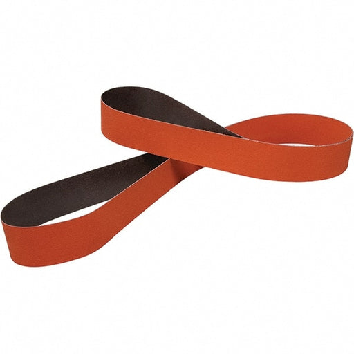 Abrasive Belt: 2" Wide, 60" Long, 120 Grit, Ceramic