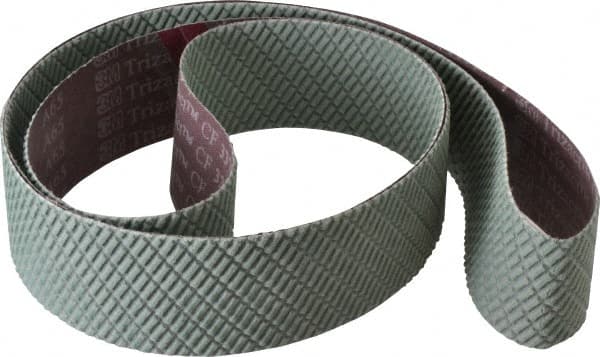 Abrasive Belt: 2" Wide, 72" Long, 65 Grit, Aluminum Oxide