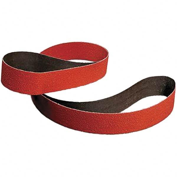 Abrasive Belt: 2" Wide, 132" Long, 36 Grit, Ceramic