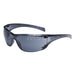 Safety Glass: Anti-Fog & Scratch-Resistant, Polycarbonate, Gray Lenses, Frameless, UV Protection