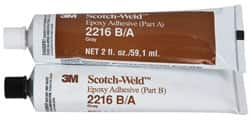 Two-Part Epoxy: 2 oz, Tube Adhesive