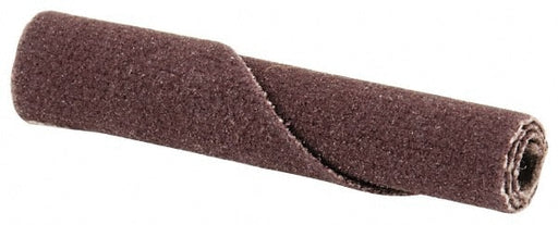 Straight Cartridge Roll: 1/4" Dia, 320 Grit, Aluminum Oxide