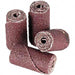 Straight Cartridge Roll: 1/2" Dia, 80 Grit, Aluminum Oxide