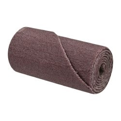 Straight Cartridge Roll: 1/2" Dia, 180 Grit, Aluminum Oxide