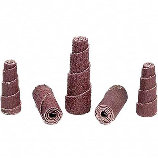 Straight Cartridge Roll: 3/8" Dia, 320 Grit, Aluminum Oxide