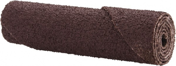 Straight Cartridge Roll: 1/2" Dia, 80 Grit, Aluminum Oxide