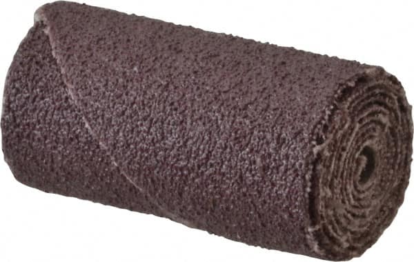 Straight Cartridge Roll: 3/4" Dia, 80 Grit, Aluminum Oxide