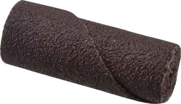 Straight Cartridge Roll: 3/4" Dia, 60 Grit, Aluminum Oxide