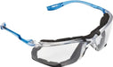 Safety Glass: Scratch-Resistant, Polycarbonate, Gray Lenses, Frameless, UV Protection