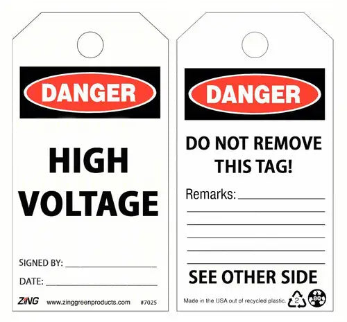 ZING Tag - High Voltage, 10/Pack