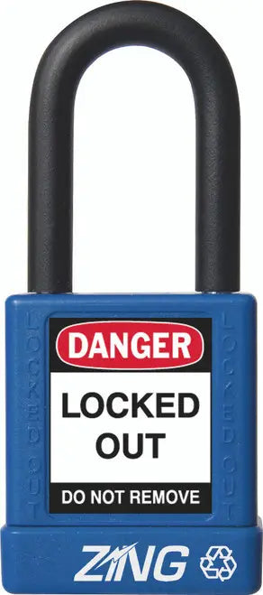 ZING Padlock, Blue, Keyed Alike