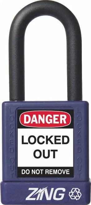 ZING Padlock, Purple, Keyed Different