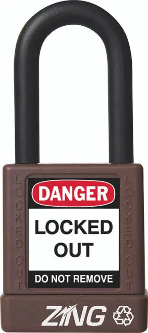 ZING Padlock, Brown, Keyed Different