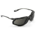 Safety Glass: Anti-Fog & Scratch-Resistant, Polycarbonate, Gray Lenses, Frameless, UV Protection