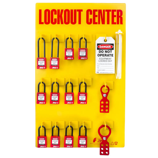 ZING Lockout Tagout Station - 12 Padlocks