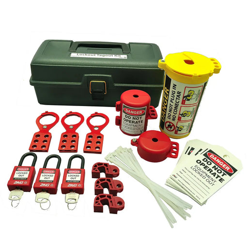 ZING Lockout Tagout Kit 32 Components Tool Bx