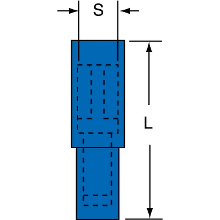 16 to 14 AWG Crimp Bullet Connector