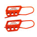 ZING Lockout Hasp Mini 3-Hole Red Plas 3mm