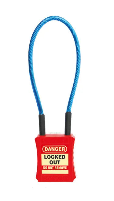 ZING Cable Lockout Safety Padlock, 1 FT Cable