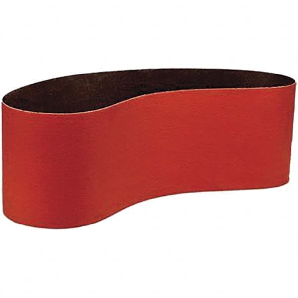 Abrasive Belt: 6" Wide, 48" Long, 80 Grit, Ceramic