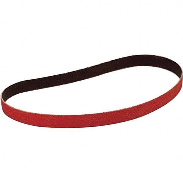 Abrasive Belt: 1/2" Wide, 24" Long, 60 Grit, Ceramic