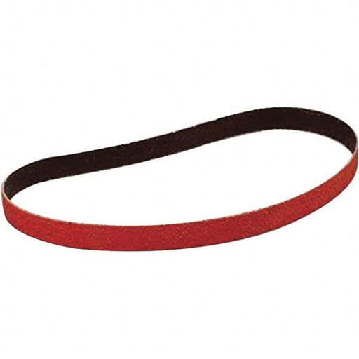 Abrasive Belt: 1/2" Wide, 12" Long, 80 Grit, Ceramic