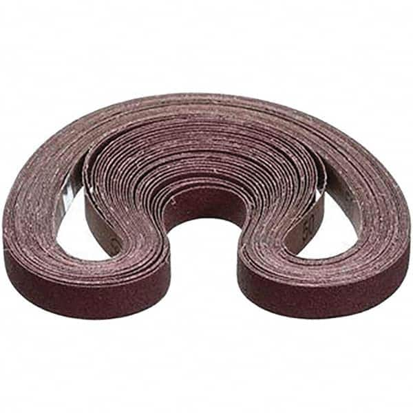 Abrasive Belt: 1" Wide, 42" Long, 50 Grit, Aluminum Oxide