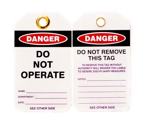 ZING Lockout Tags-Do Not Operate Pkg 10