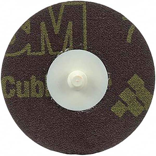 Quick-Change Disc: Roloc TR, 1-1/2" Disc Dia, 120 Grit, Ceramic, Coated