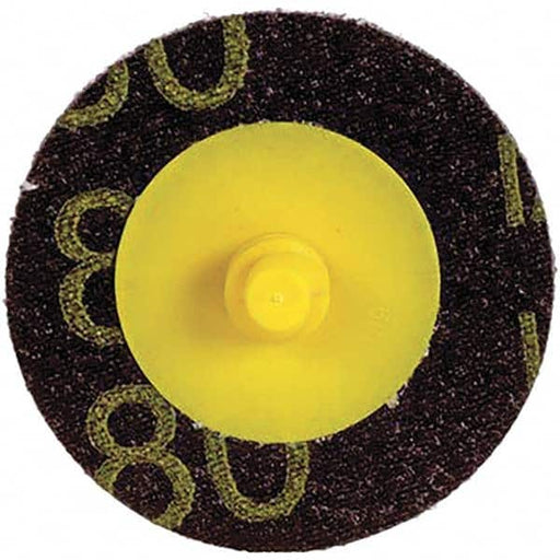 Quick-Change Disc: Roloc TR, 4" Disc Dia, 80 Grit, Aluminum Oxide, Coated