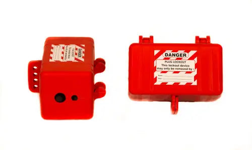 ZING Large Plug Lockout - Red, Box Style