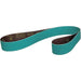 Abrasive Belt: 1" Wide, 42" Long, 80 Grit, Zirconia Alumina