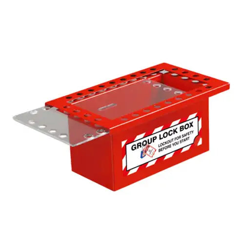 ZING Group Lock Box, Red Steel, 26-Hole