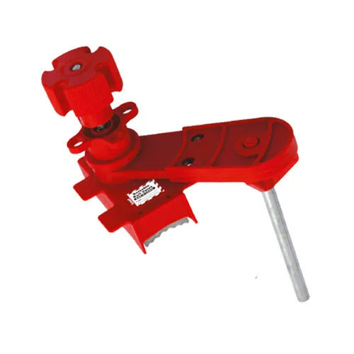 ZING Ball Valve Lockout, Adj, Red, Small