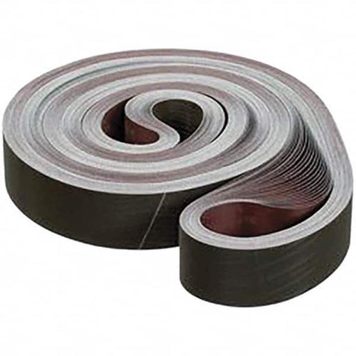 Abrasive Belt: 2" Wide, 132" Long, 16 Grit, Aluminum Oxide