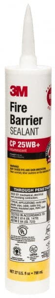 Joint Sealant: 27 oz Cartridge, Red, Acrylic & Latex