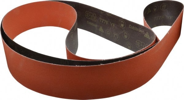 Abrasive Belt: 4" Wide, 132" Long, 80 Grit, Ceramic