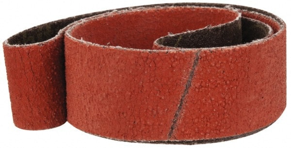 Abrasive Belt: 1" Wide, 30" Long, 60 Grit, Ceramic