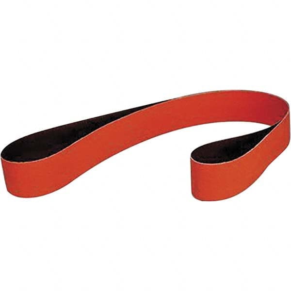 Abrasive Belt: 1" Wide, 42" Long, 40 Grit, Ceramic