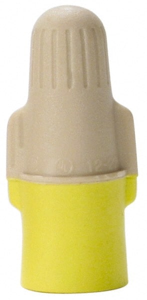 Twist-On Wire Connector: Tan & Yellow