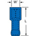 Wire Disconnect: Female, Blue, Nylon, 16-14 AWG, 0.187" Tab Width