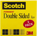 Transparent Double-Sided Tape: 1/2" Wide, 25 yd Long