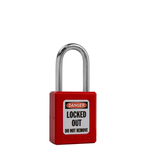 ZING Padlock, 1.5" KD Red, Thermoplastic