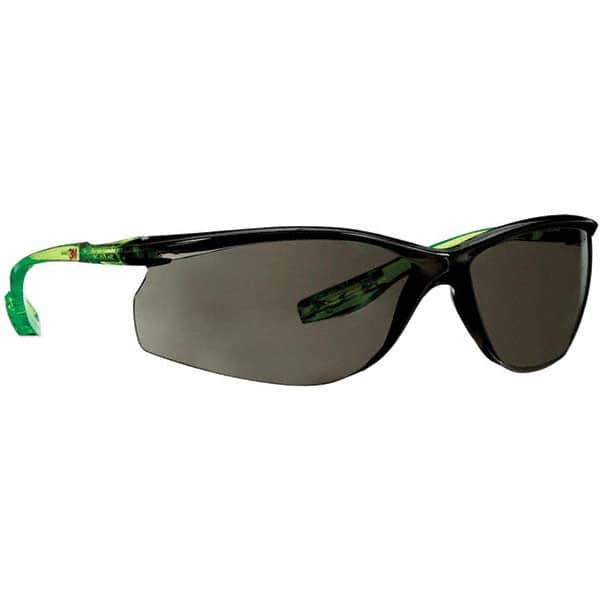 Safety Glass: Anti-Fog & Scratch-Resistant, Polycarbonate, Gray Lenses, Frameless, UV Protection