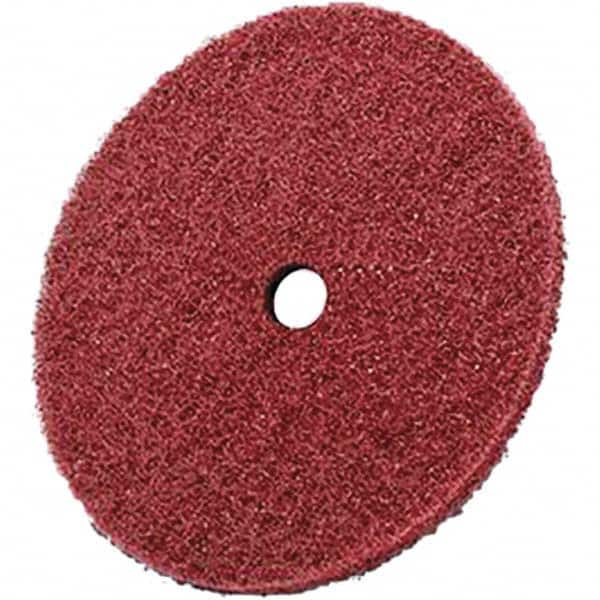 Deburring Disc: 6" Dia, 1/2" Hole, Medium Grade, Aluminum Oxide